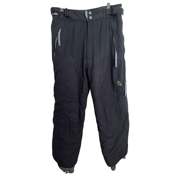 Pinzel Men's Black Snow ski Pants adjudtable waist size small - Picture 1 of 8